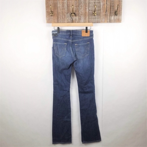 True Religion Jeans Womens 26 Billie Distressed Chain Detail Straight Denim NWT - Picture 6 of 8